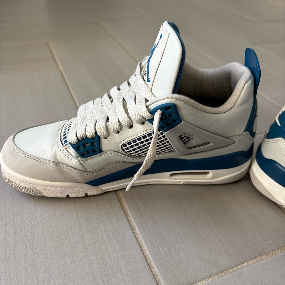 Nike Air Jordan 4 Retro 2024 Men’s Sneakers | Military Blue | Size 7 - Picture 10 of 16